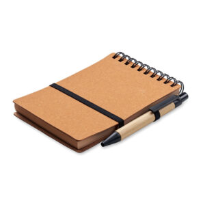 Recycled notebook with ball pen NOTIE MO2481-01