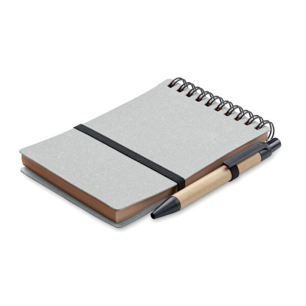 Recycled notebook with ball pen NOTIE MO2481-07