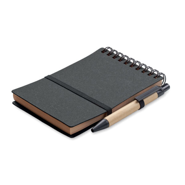 Recycled notebook with ball pen NOTIE MO2481-15