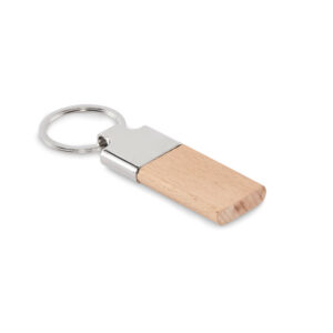 Key ring with rubber wood LLAVING MO2484-40