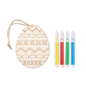 Wooden egg painting set DREGG MO2501-40