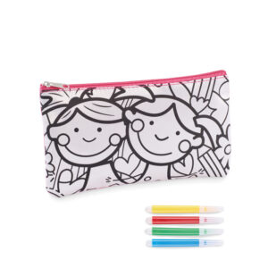 Pencil case with markers KIDDO MO2505-11