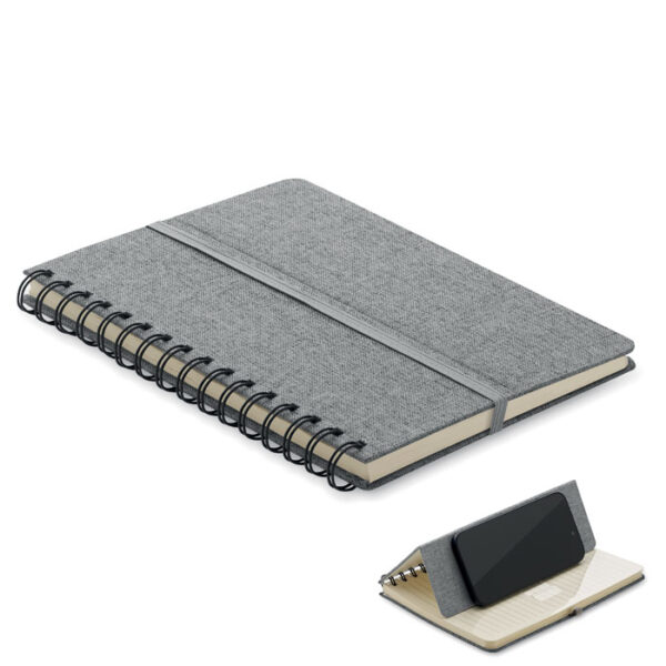 A5 notebook with phone holder STRATA MO2522-07