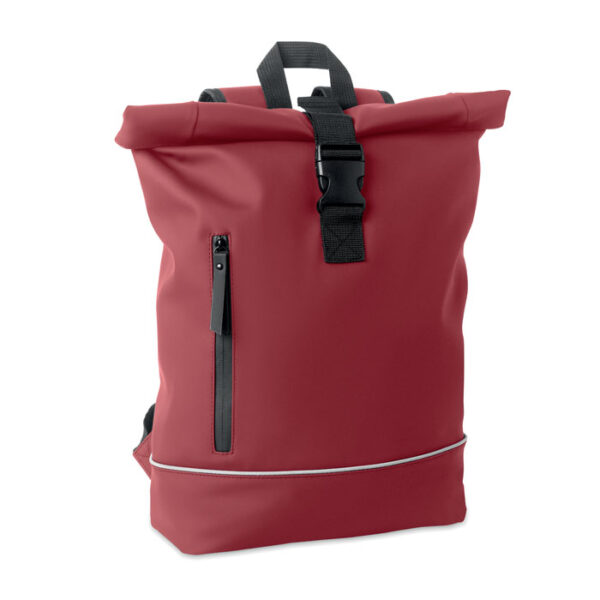 Laptop 15" roll top PU backpack LAPTOSA MO2581-02