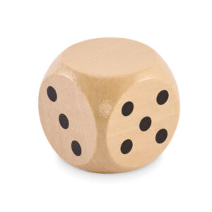 Schima wooden dice 5cm dia DADO MO2614-40