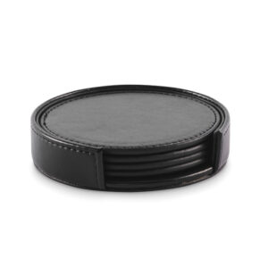 Set of 4 PU coasters POSA SET MO2615-03