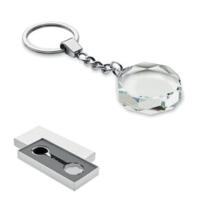 Glass round award key ring ROUNDWARD MO2657-22