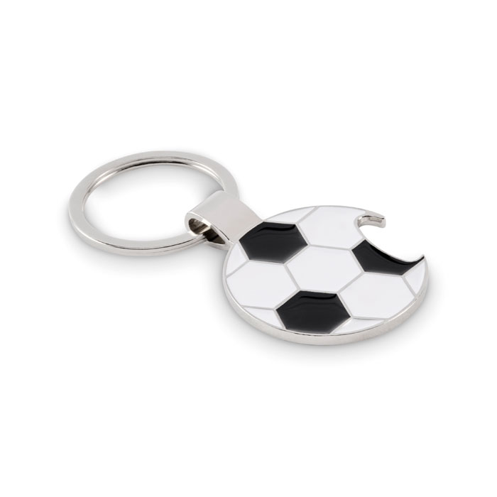 FOOTBALL KEYRING WITH OPENER OPEN GOAL