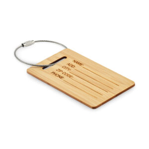 Bamboo luggage tag MIO MO2815-40