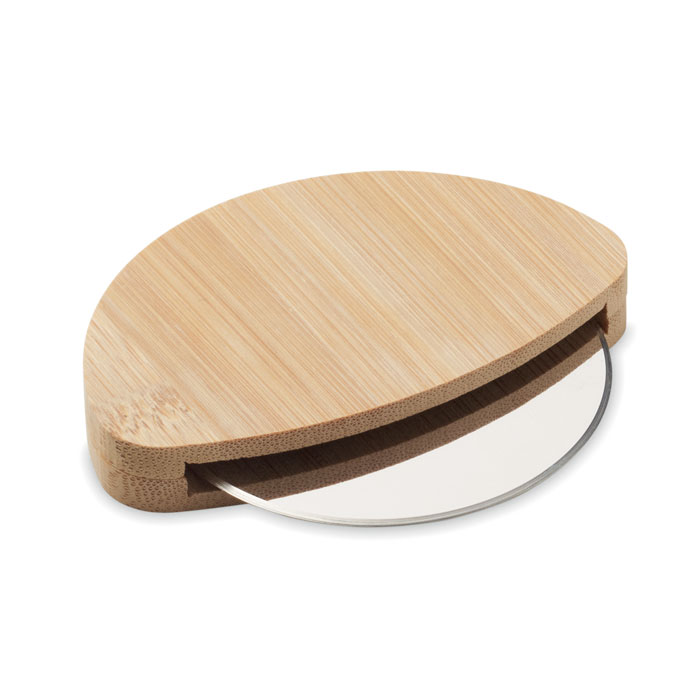 ROUND BAMBOO PIZZA CUTTER NAPOL