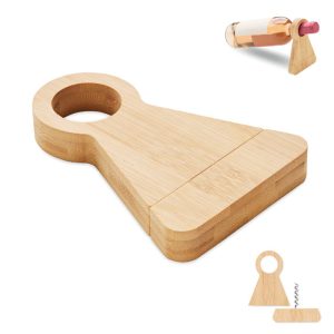 Stalak STANDTURN za bocu s otvaračem od bambusa STANDTURN MO3104-40