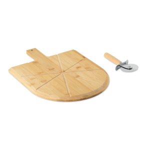 Daska za pizzu NAPOLITANA od bambusa s rezačem NAPOLITANA MO3202-40