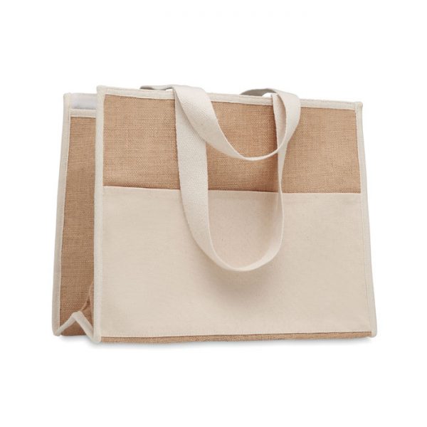 Jute and canvas cooler bag CAMPO DE GELI MO6160-13