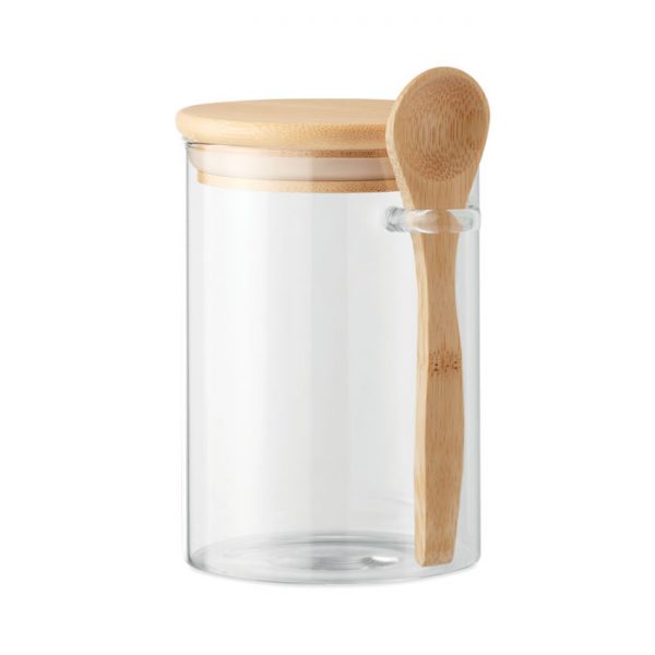 Glass jar with spoon 600 ml BOROSPOON MO6247-22