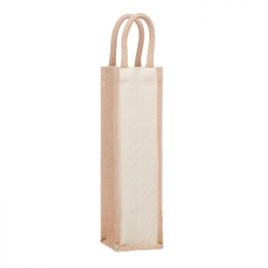 Jute wine bag for one bottle CAMPO DI VINO MO6258-13