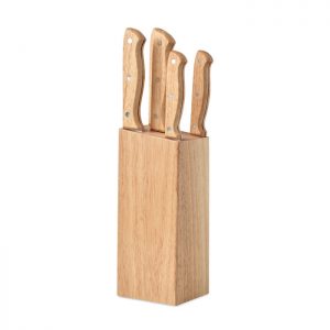 5 piece knife set in base GOURMET MO6308-40