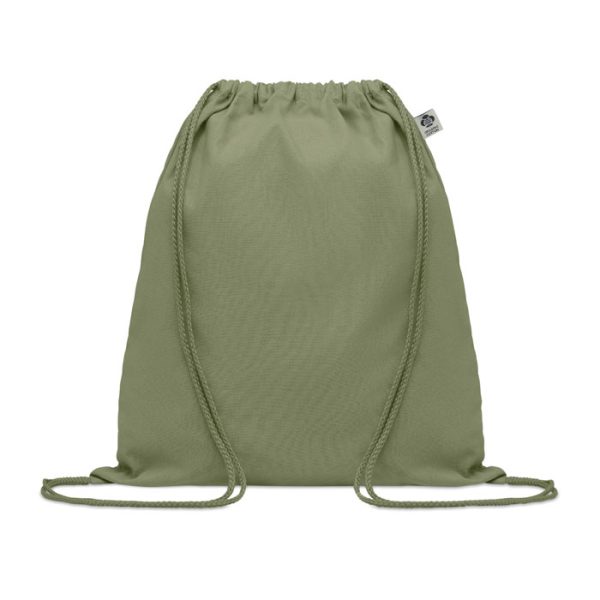 Organic cotton drawstring bag YUKI COLOUR MO6355-09