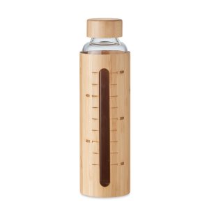 Glass bottle bamboo lid 600ml SHAUMAR MO6367-40