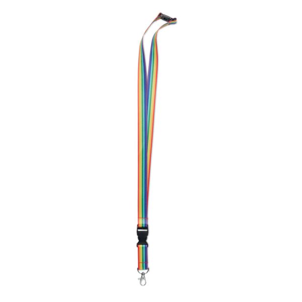 Rainbow RPET lanyard BOWYARD MO6423-99