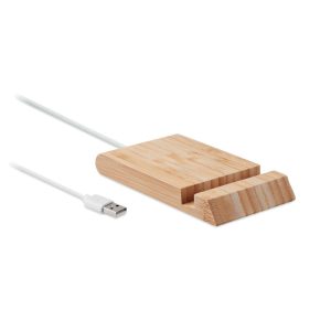 Bamboo wireless charger 10W ODOS MO6453-40
