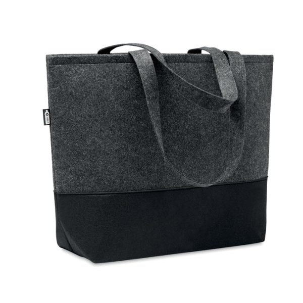 RPET felt shopping bag DUO INDICO MO6455-15