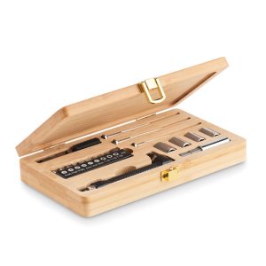 21 pcs tool set in bamboo case GALLAWAY MO6496-40