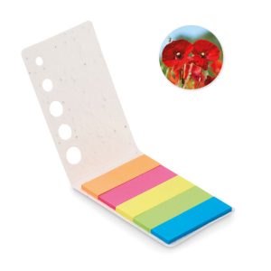 Seed paper page markers pad MEMO SEED MO6511-06