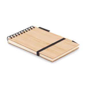 A6 bamboo notepad with pen SONORABAM MO6528-03