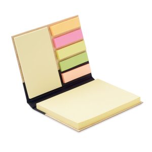 Bamboo sticky note memo pad VISIONBAM MO6529-03