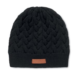 Cable knit beanie in RPET KATMAI MO6659-03
