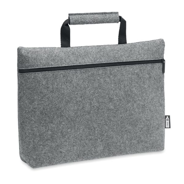 RPET felt zippered laptop bag TAPLA MO6718-07