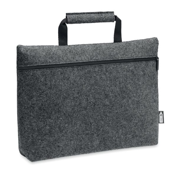 RPET felt zippered laptop bag TAPLA MO6718-15