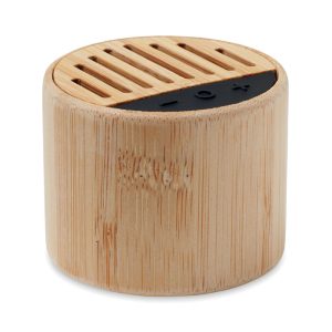 Round bamboo wireless speaker ROUND LUX MO6818-40