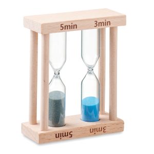 Set of 2 wooden sand timers BI MO6852-40