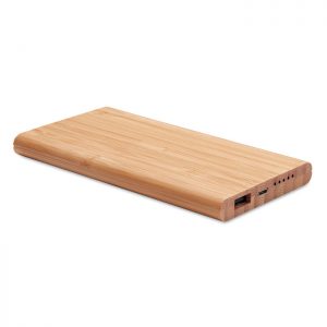 Wireless power bank in bamboo ARENA MO9662-40