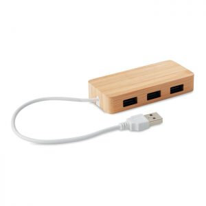 Bamboo USB 3 ports hub VINA MO9738-40