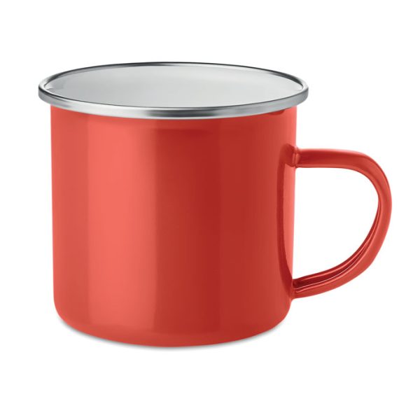 Metal mug with enamel layer PLATEADO MO9756-05