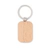 Rectangular wooden key ring POTY WOOD MO9774-40