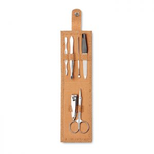 Cork 6 piece manicure set NAILKIT CORK MO9798-13