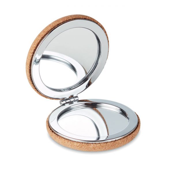 Pocket mirror with cork cover GUAPA CORK MO9799-13