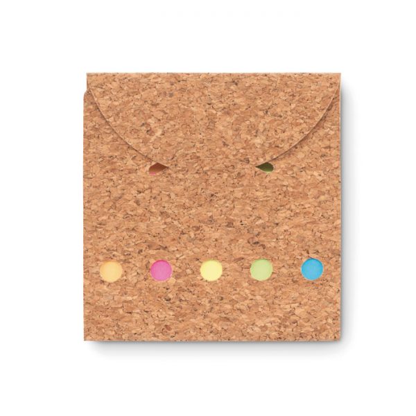 Cork sticky note memo pad FOLDCORK MO9858-13