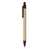 Push ball pen coffee husk/ABS JANEIRO MO9862-01