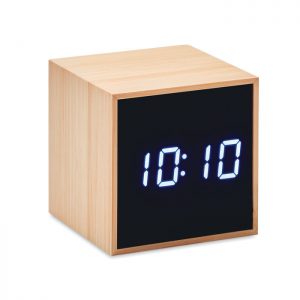 LED alarm clock bamboo casing MARA CLOCK MO9922-40
