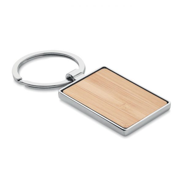 Rectangular key ring bamboo BENDIGO MO9961-40