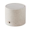 3W speaker in wheat straw/ABS ROUND BASS+ MO9995-13