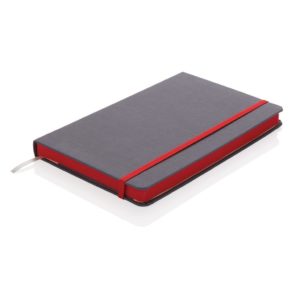 Deluxe fabric notebook with coloured side P773.284