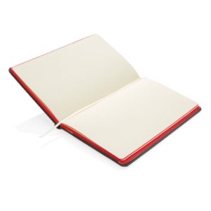 Deluxe fabric notebook with coloured side P773.284