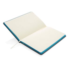 Deluxe fabric notebook with coloured side P773.285