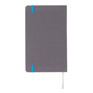 Deluxe fabric notebook with coloured side P773.285