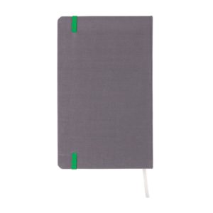 Deluxe fabric notebook with coloured side